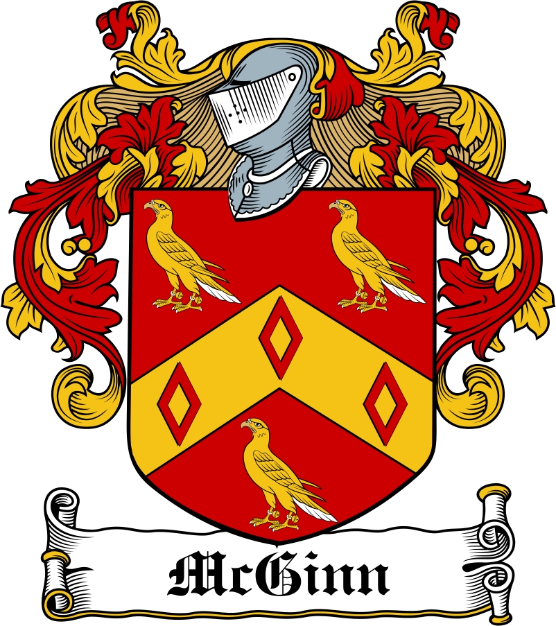 Thumbnail McGinn Family Crest / Irish Coat of Arms Image Download