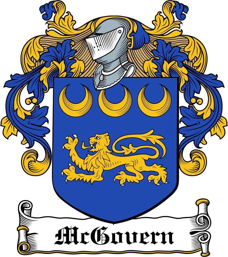 Thumbnail McGovern Family Crest / Irish Coat of Arms Image Download