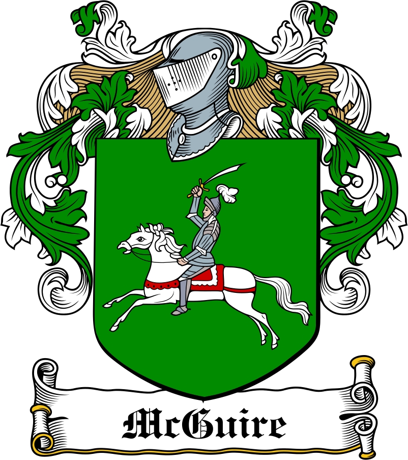 Thumbnail McGuire Family Crest / Irish Coat of Arms Image Download
