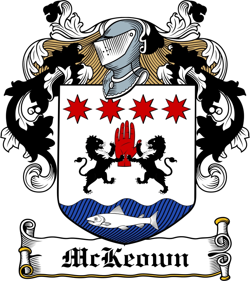 Thumbnail McKeown Family Crest / Irish Coat of Arms Image Download