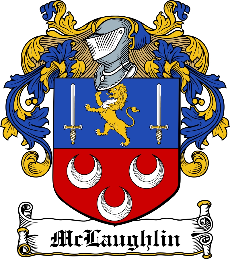 Thumbnail McLaughlin Family Crest / Irish Coat of Arms Image Download
