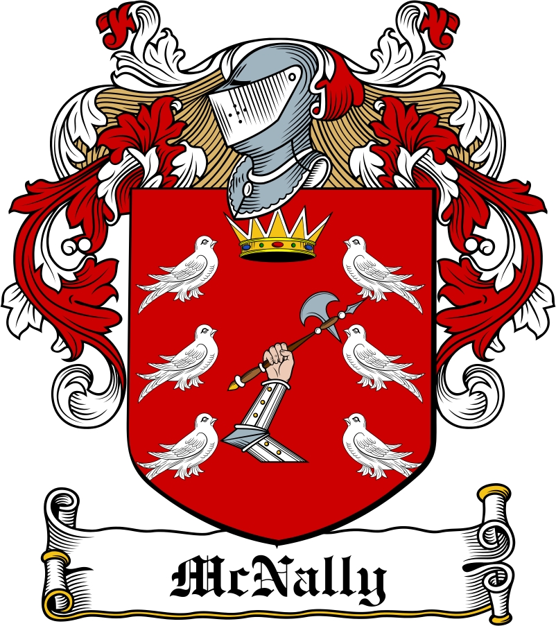 Thumbnail McNally Family Crest / Irish Coat of Arms Image Download