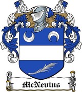 Thumbnail McNevins Family Crest / Irish Coat of Arms Image Download