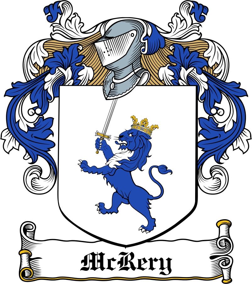 Thumbnail McRery Family Crest / Irish Coat of Arms Image Download