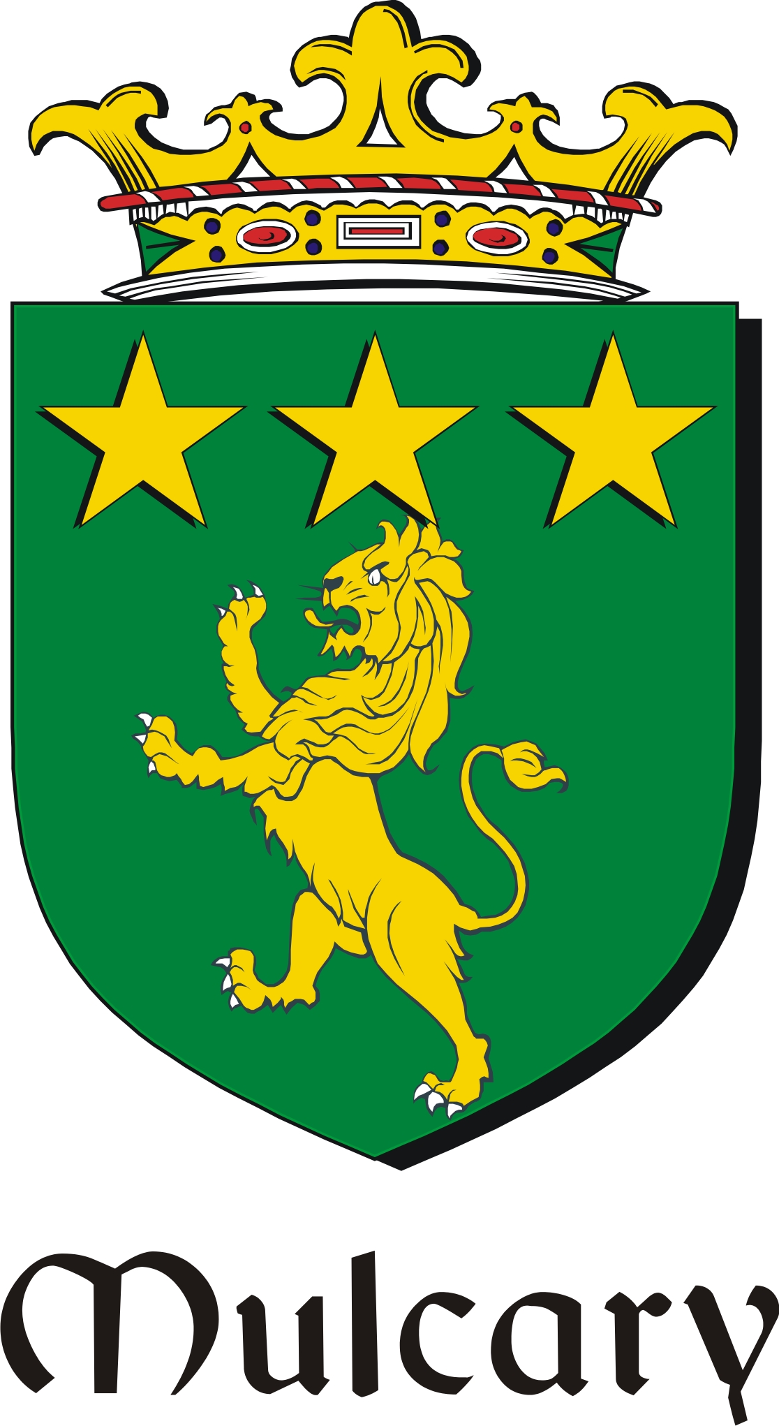 Thumbnail Mulcary Family Crest / Irish Coat of Arms Image Download