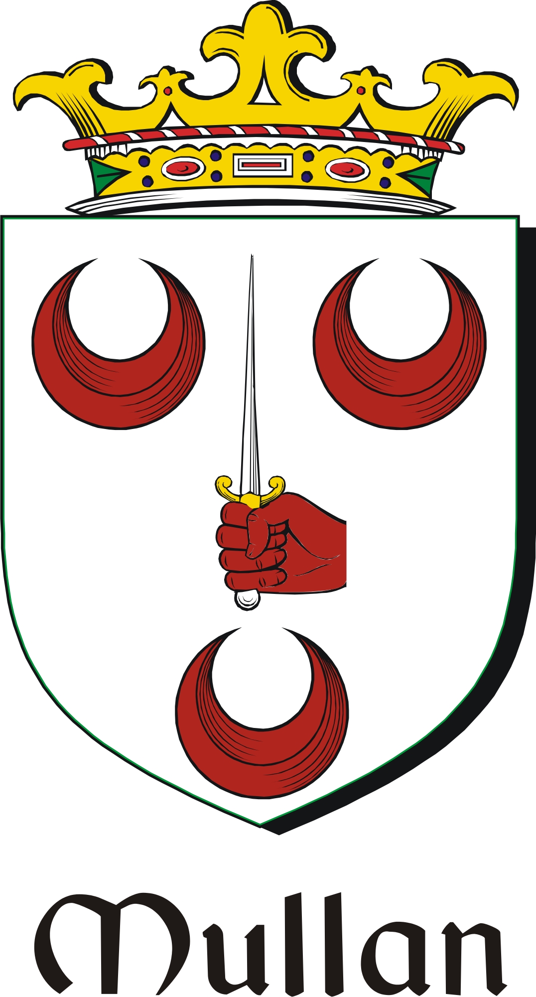 Thumbnail Mullan Family Crest / Irish Coat of Arms Image Download