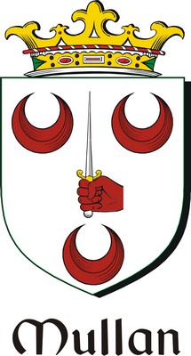 Thumbnail Mullan Family Crest / Irish Coat of Arms Image Download