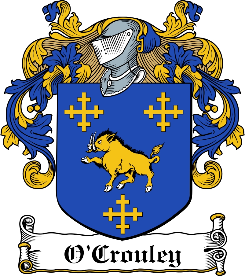 Thumbnail O‘Crouley Family Crest / Irish Coat of Arms Image Download Thumbnail O‘Crouley Family Crest / Irish Coat of Arms Image Download