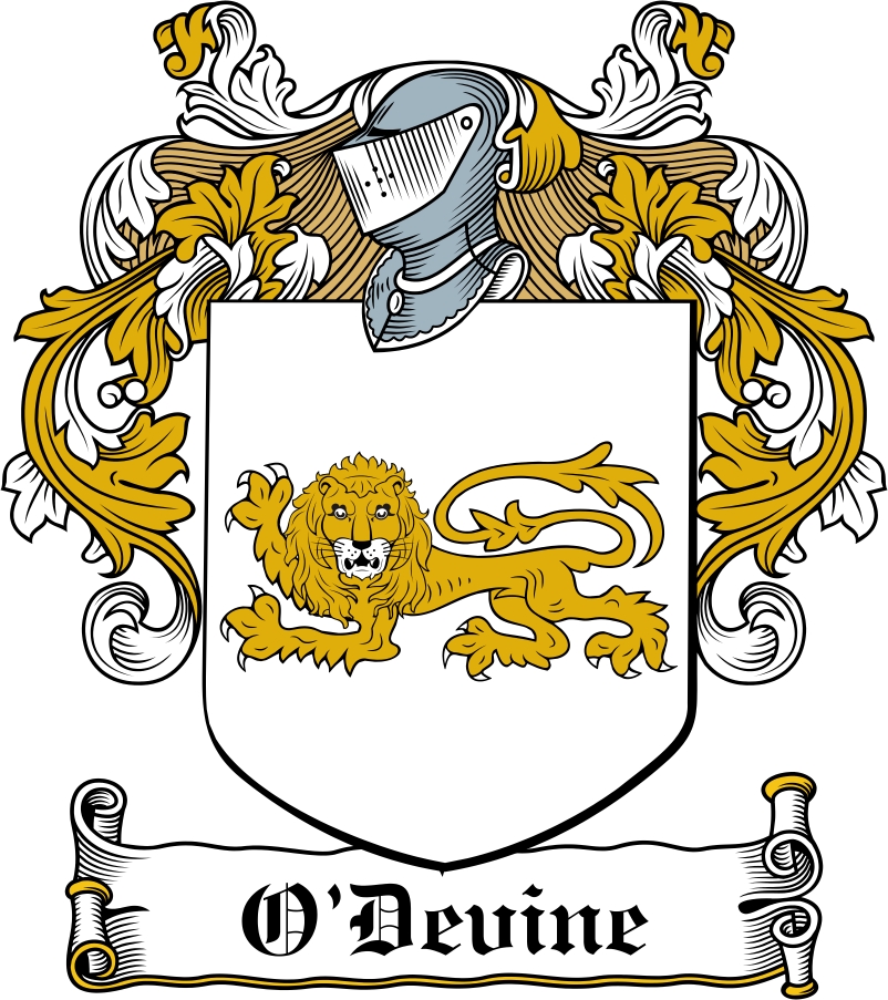 Thumbnail O&lsquo;Devine Family Crest / Irish Coat of Arms Image Download