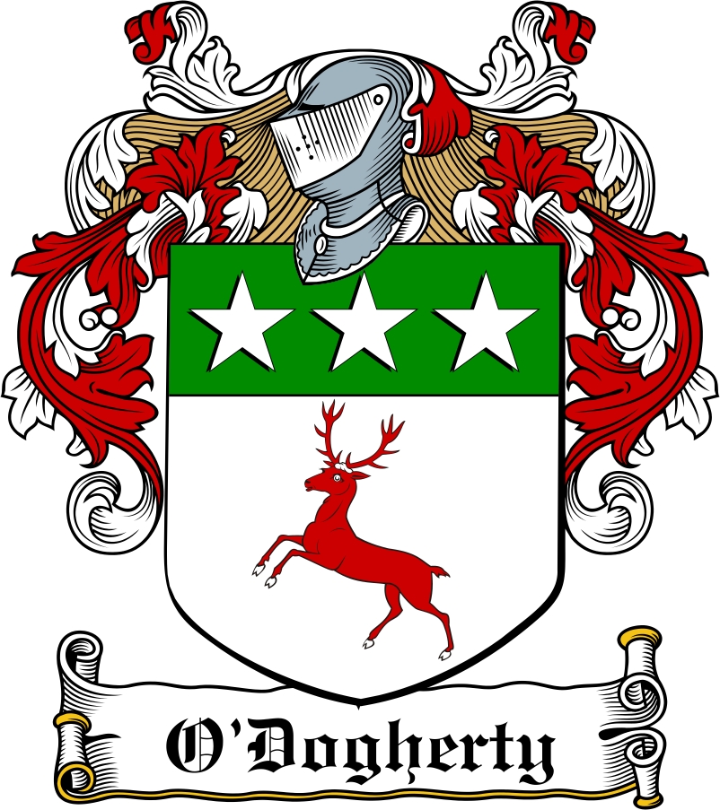 Thumbnail O&lsquo;Dogherty Family Crest / Irish Coat of Arms Image Download