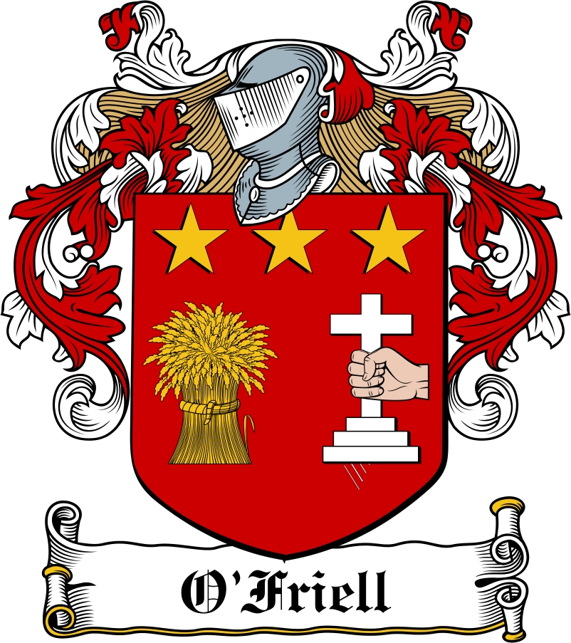 Thumbnail O‘Friell Family Crest / Irish Coat of Arms Image Download Thumbnail O‘Friell Family Crest / Irish Coat of Arms Image Download