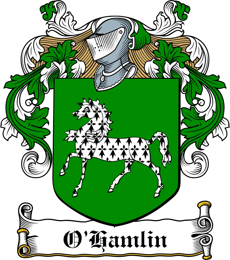 Thumbnail O‘Hamlin Family Crest / Irish Coat of Arms Image Download Thumbnail O‘Hamlin Family Crest / Irish Coat of Arms Image Download