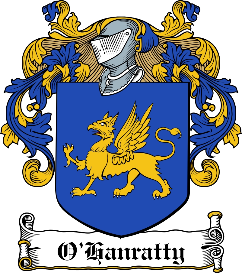 Thumbnail O‘Hanratty Family Crest / Irish Coat of Arms Image Download Thumbnail O‘Hanratty Family Crest / Irish Coat of Arms Image Download