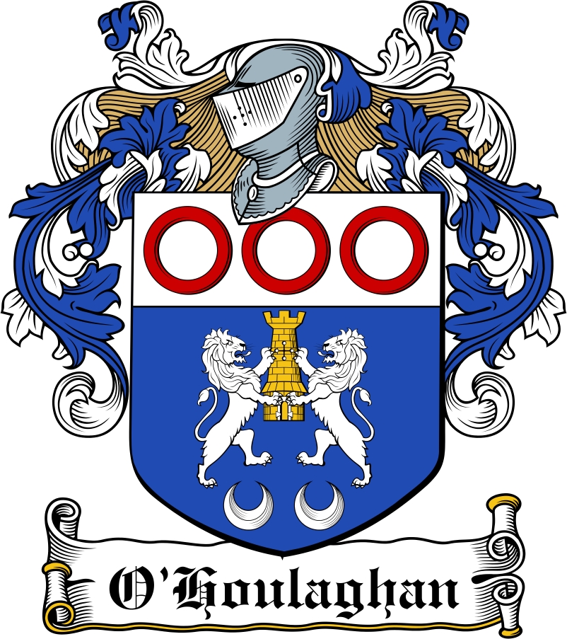 Thumbnail O&lsquo;Houlaghan Family Crest / Irish Coat of Arms Image Download
