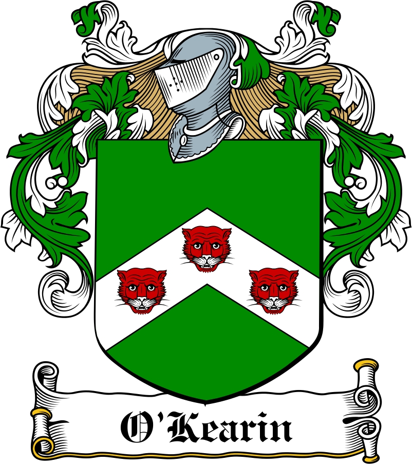 Thumbnail O&lsquo;Kearin Family Crest / Irish Coat of Arms Image Download