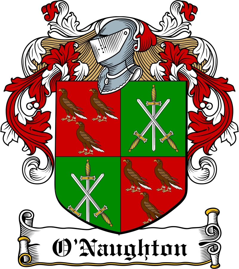 Thumbnail O&lsquo;Naughton Family Crest / Irish Coat of Arms Image Download