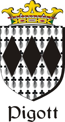 Thumbnail Pigott Family Crest / Irish Coat of Arms Image Download