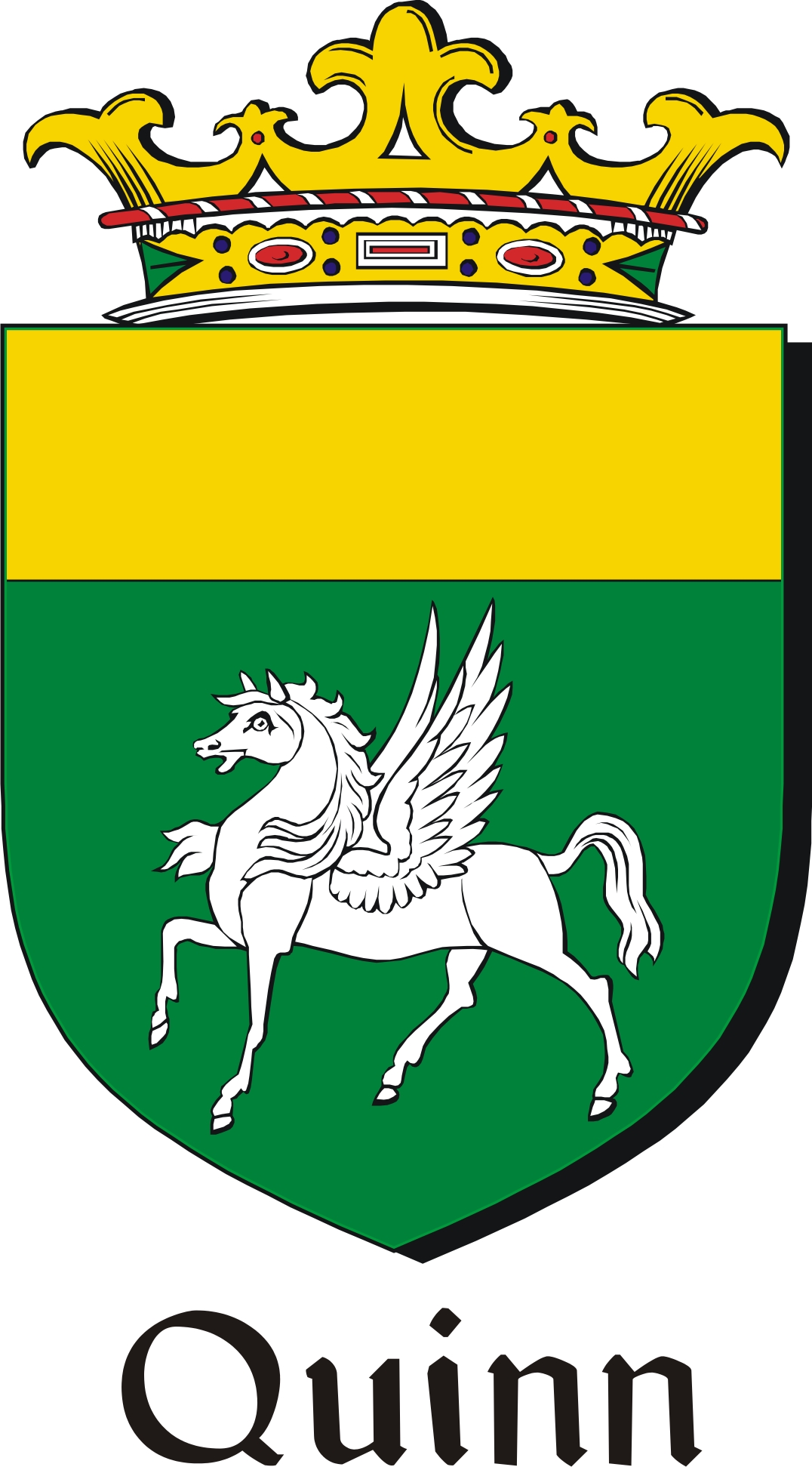 Thumbnail Quinn Family Crest / Irish Coat of Arms Image Download