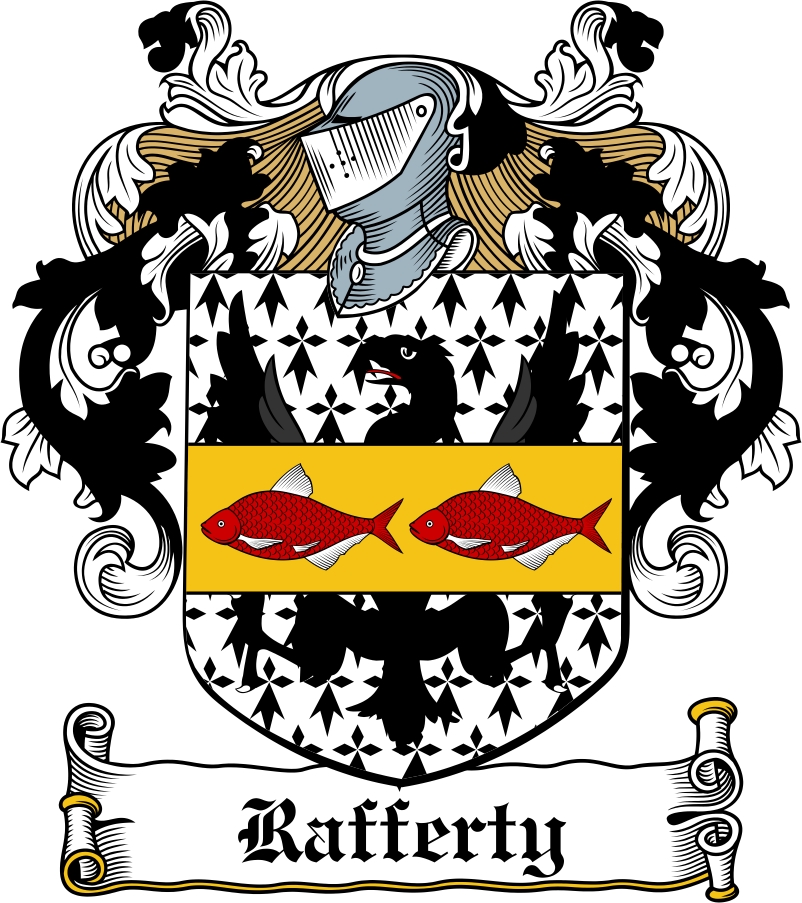 Thumbnail Rafferty Family Crest / Irish Coat of Arms Image Download