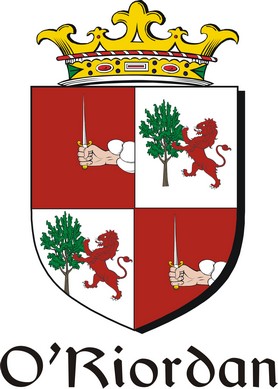 Thumbnail Riordan-O Family Crest / Irish Coat of Arms Image Download