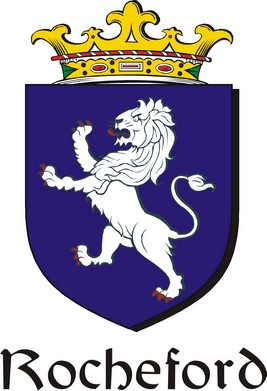 Thumbnail Rocheford Family Crest / Irish Coat of Arms Image Download