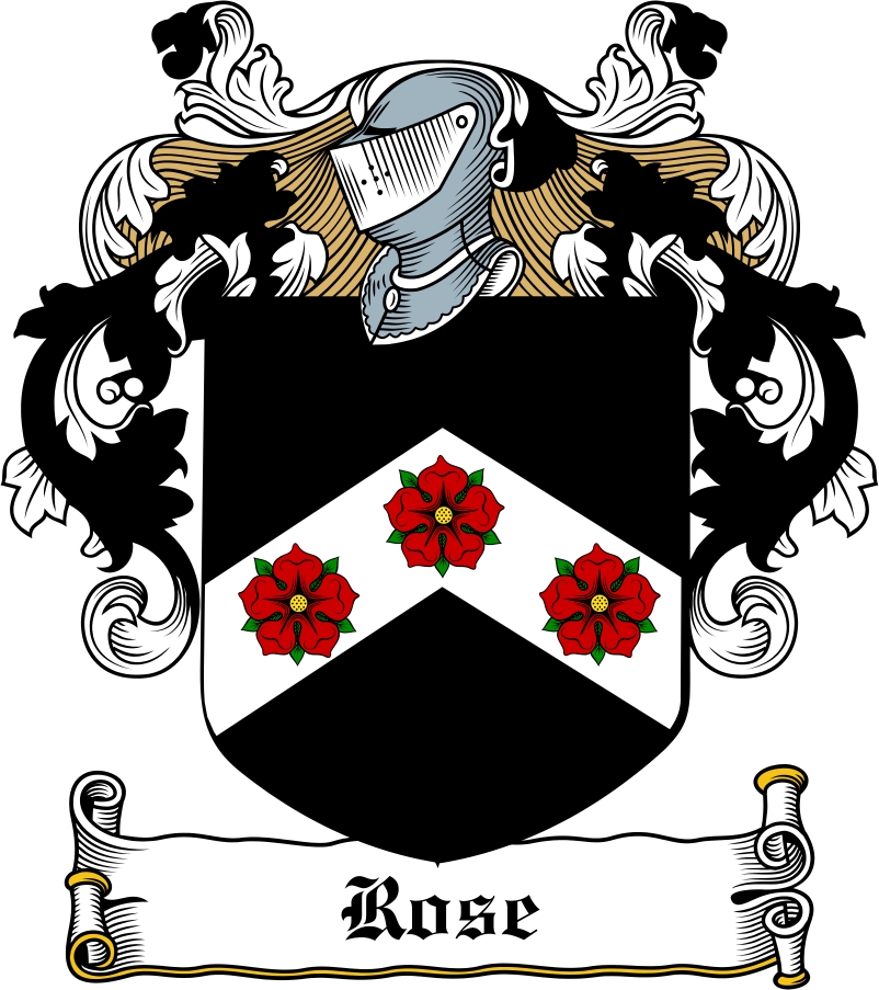 Thumbnail Rose Family Crest / Irish Coat of Arms Image Download