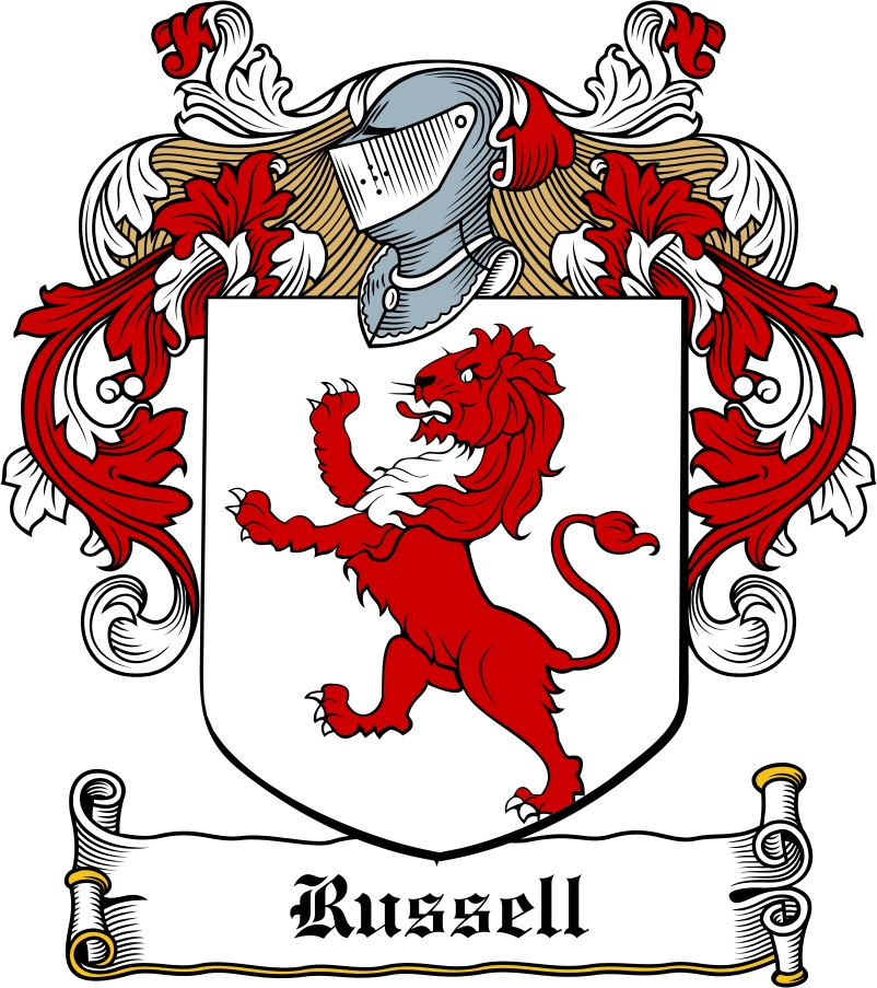 Thumbnail Russell Family Crest / Irish Coat of Arms Image Download