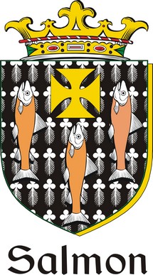 Thumbnail Salmon Family Crest / Irish Coat of Arms Image Download