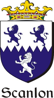 Thumbnail Scanlon Family Crest / Irish Coat of Arms Image Download