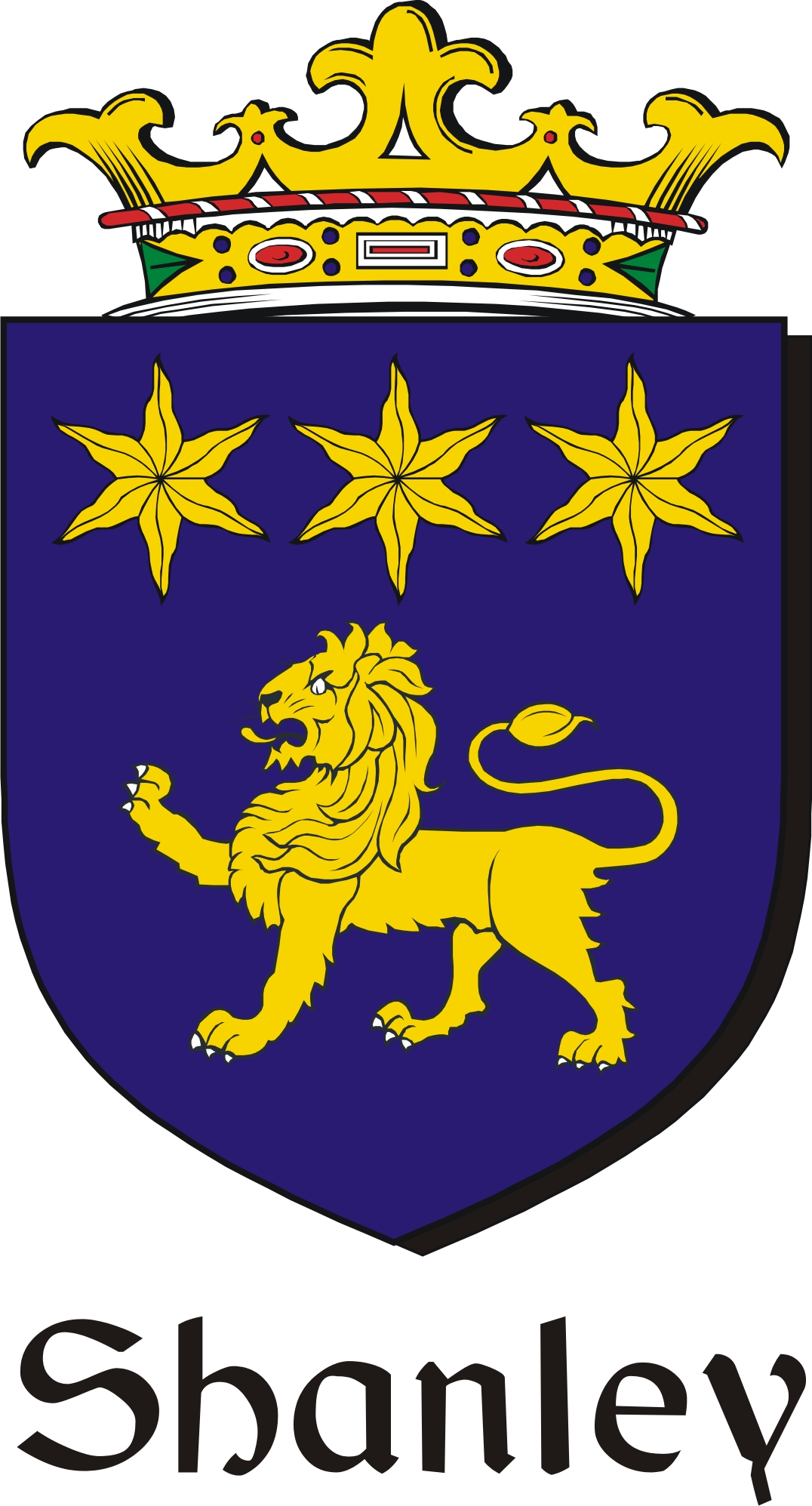 Thumbnail Shanley Family Crest / Irish Coat of Arms Image Download