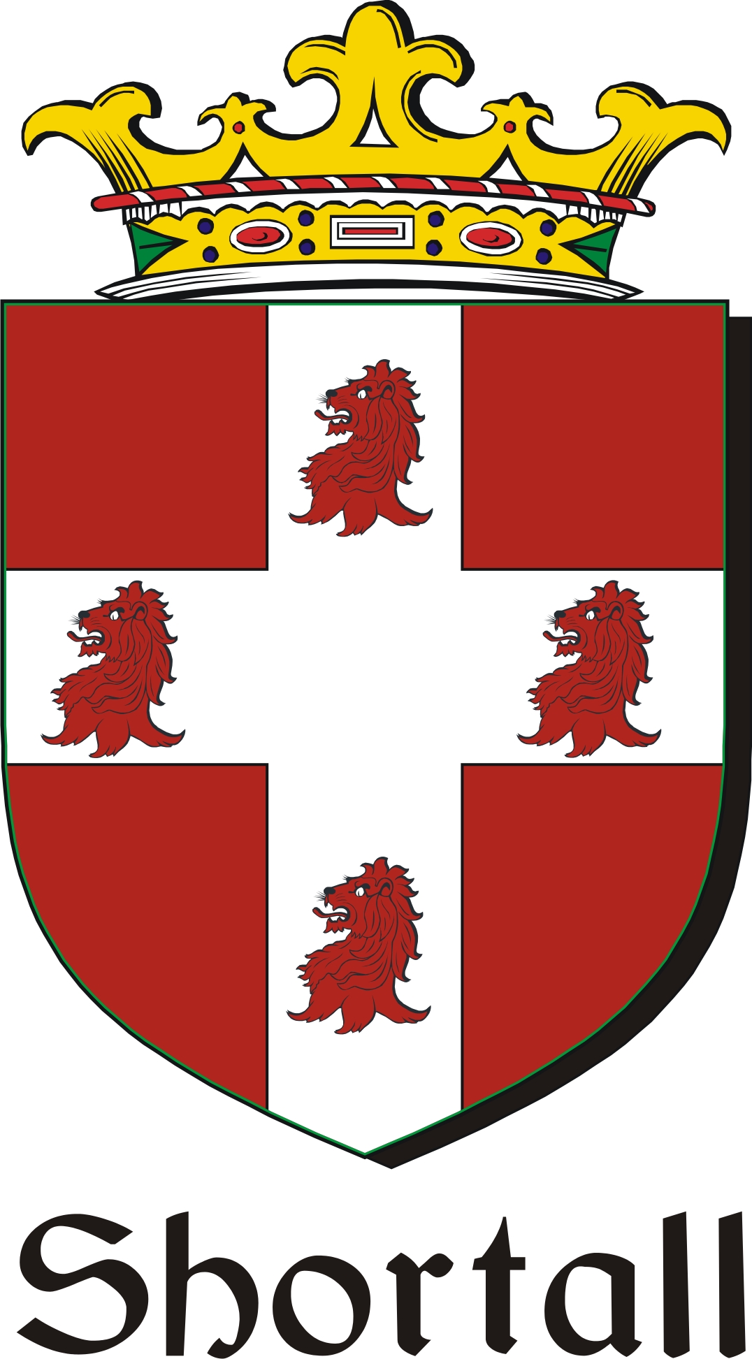 Thumbnail Shortall Family Crest / Irish Coat of Arms Image Download