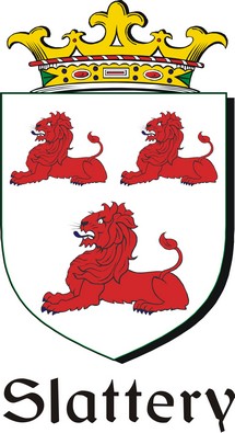 Thumbnail Slattery Family Crest / Irish Coat of Arms Image Download