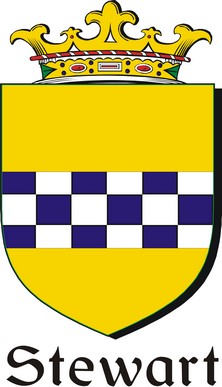 Thumbnail Stewart Family Crest / Irish Coat of Arms Image Download