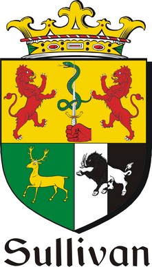 Thumbnail Sullivan Family Crest / Irish Coat of Arms Image Download