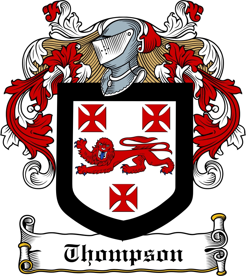 Thumbnail Thompson Family Crest / Irish Coat of Arms Image Download