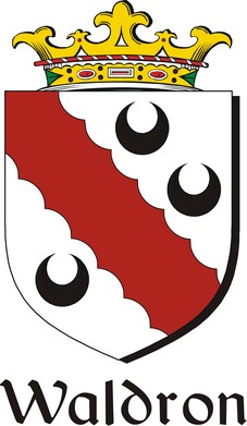 Thumbnail Waldron Family Crest / Irish Coat of Arms Image Download