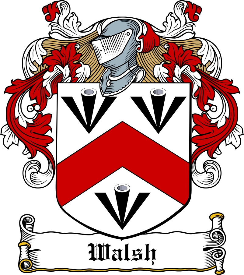 Thumbnail Walsh Family Crest / Irish Coat of Arms Image Download