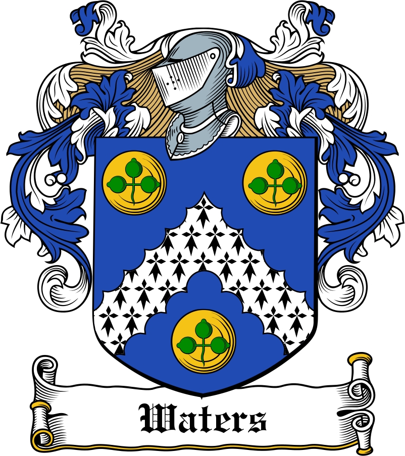 Thumbnail Waters Family Crest / Irish Coat of Arms Image Download