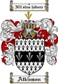 Thumbnail Atkinson Family Crest Atkinson Coat of Arms Digital Download