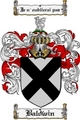 Thumbnail Baldwin Family Crest Baldwin Coat of Arms Digital Download