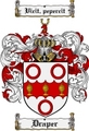 Thumbnail Draper Family Crest Draper Coat of Arms Digital Download