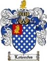 Thumbnail Lowndes Family Crest Lowndes Coat of Arms Digital Download