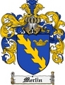 Thumbnail Merlin Family Crest Merlin Coat of Arms Digital Download