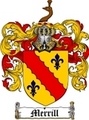 Thumbnail Merrill Family Crest  Merrill Coat of Arms Digital Download