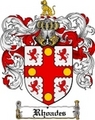 Thumbnail Rhoades Family Crest  Rhoades Coat of Arms Digital Download