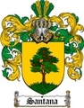 Thumbnail Santana Family Crest  Santana Coat of Arms Digital Download
