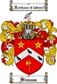 Thumbnail Simms Family Crest  Simms Coat of Arms Digital Download