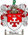 Thumbnail Theaker Family Crest  Theaker Coat of Arms