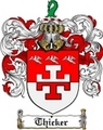 Thumbnail Thicker Family Crest  Thicker Coat of Arms