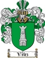 Thumbnail Velez Family Crest  Velez Coat of Arms